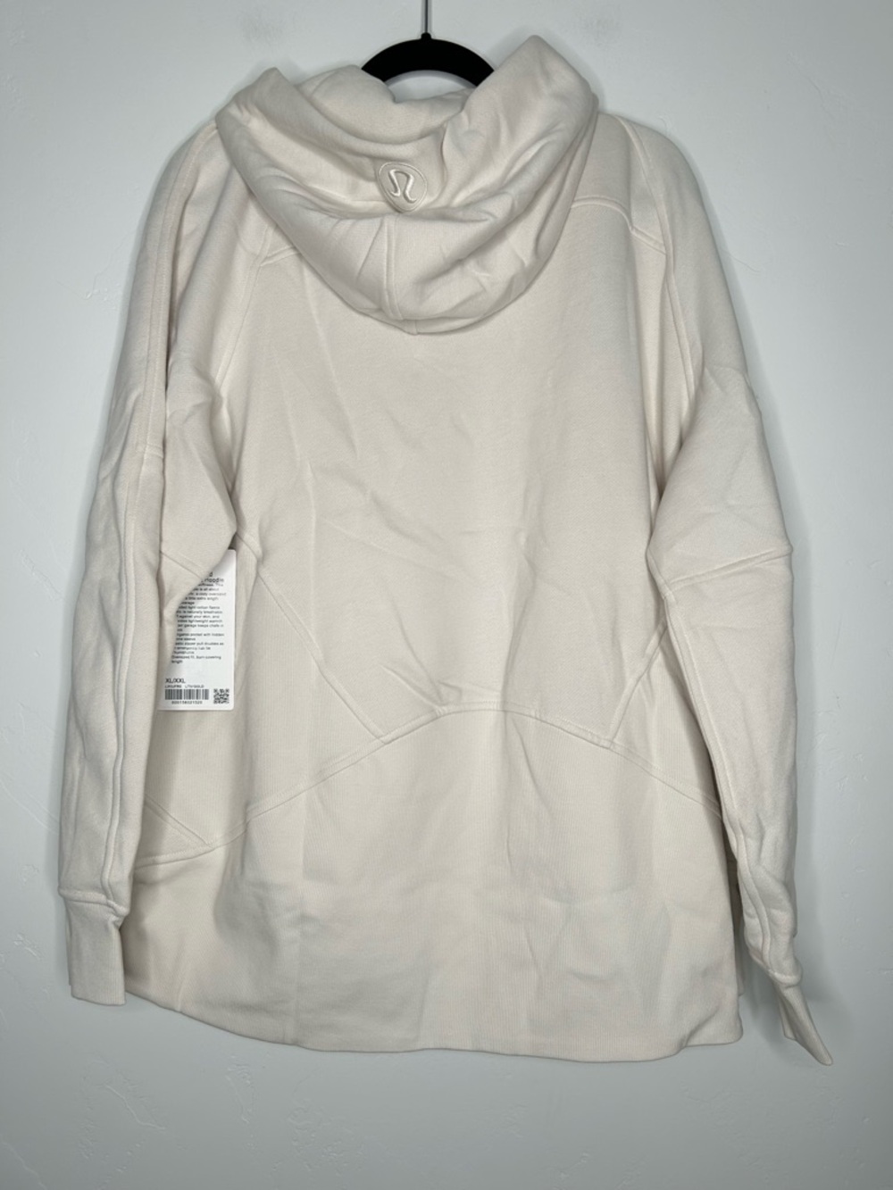 NWT Lululemon Scuba Oversized Half Zip Long Hoodie Size XL/XXL Ivory Gold - Picture 2 of 12
